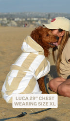 DRYING ROBE | NEUTRAL/WHITE STRIPE