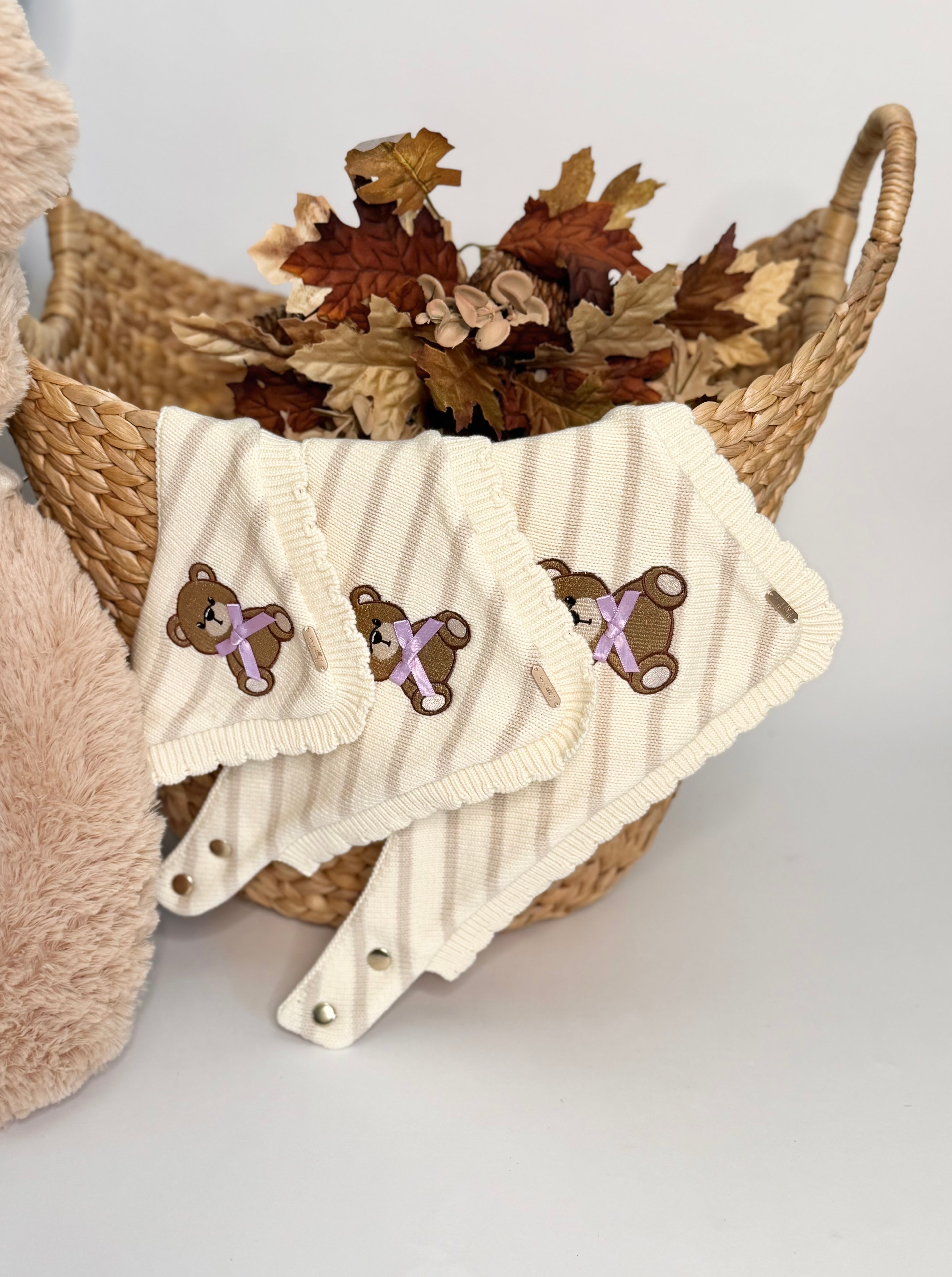 BANDANA | TEDDY WITH SCALLOPED HEM