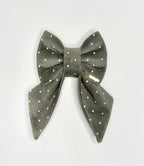 BOW TIE & SAILOR BOW | OLIVE POLKA DOT