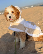DRYING ROBE | NEUTRAL/WHITE STRIPE