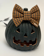 BOW TIE & SAILOR BOW | ORANGE HOUNDSTOOTH