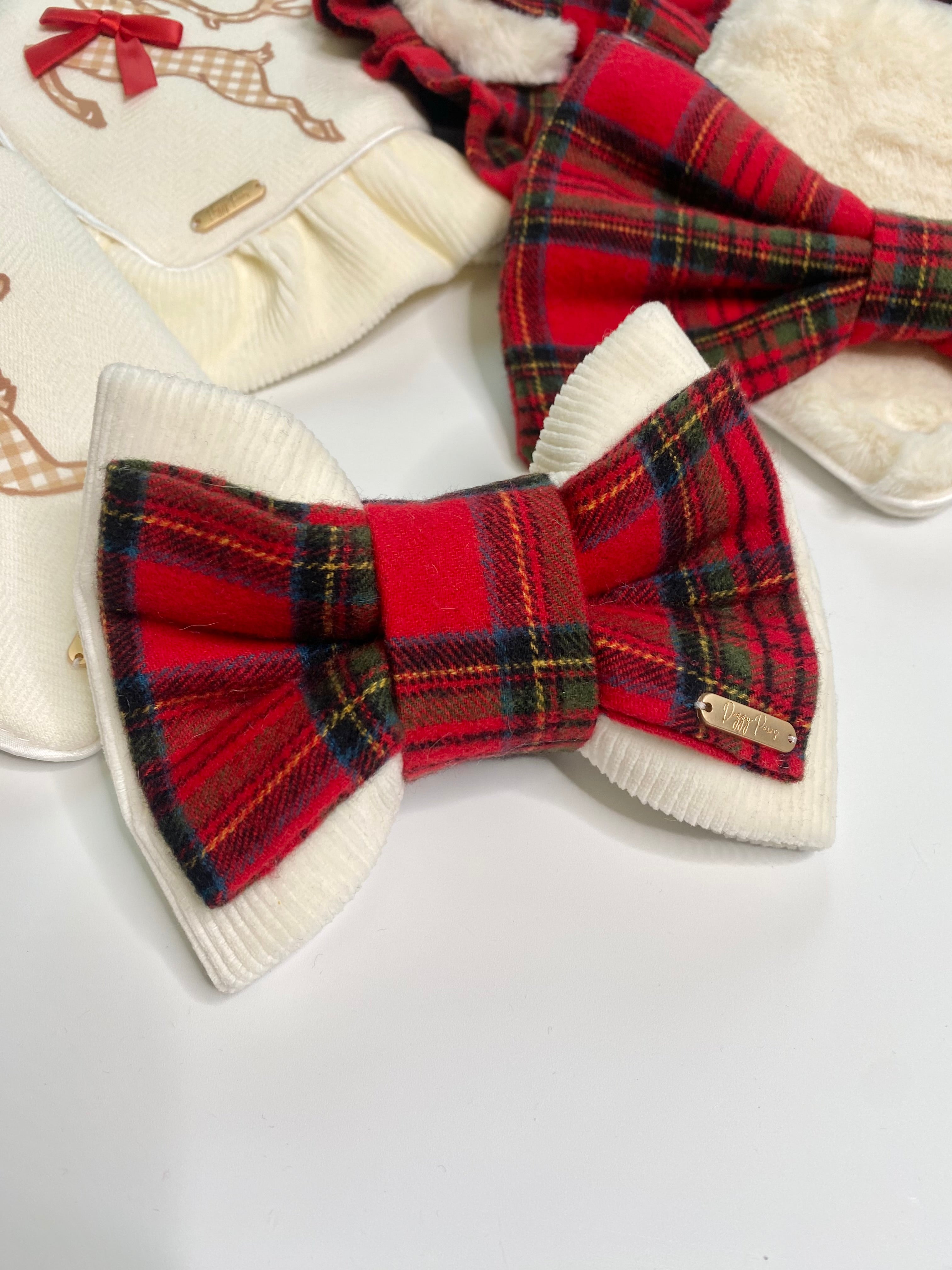 BOW TIE & SAILOR BOW | VELOUR CORDUROY/PLAID
