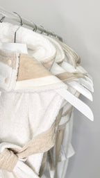 DRYING ROBE | NEUTRAL/WHITE STRIPE
