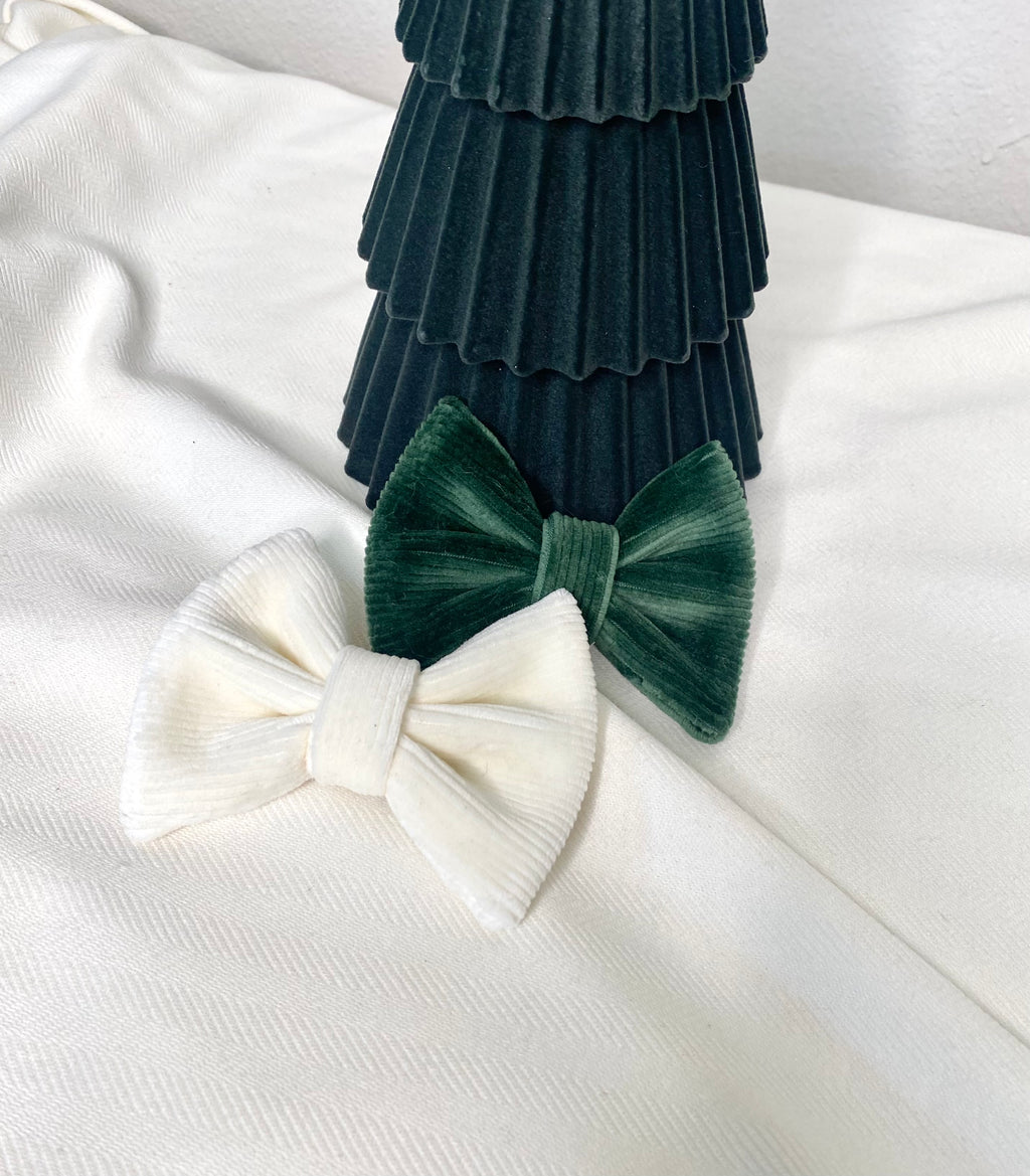 HAIR BOW | VELOUR CORDUROY