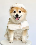 DRYING ROBE | NEUTRAL/WHITE STRIPE