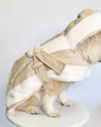 DRYING ROBE | NEUTRAL/WHITE STRIPE