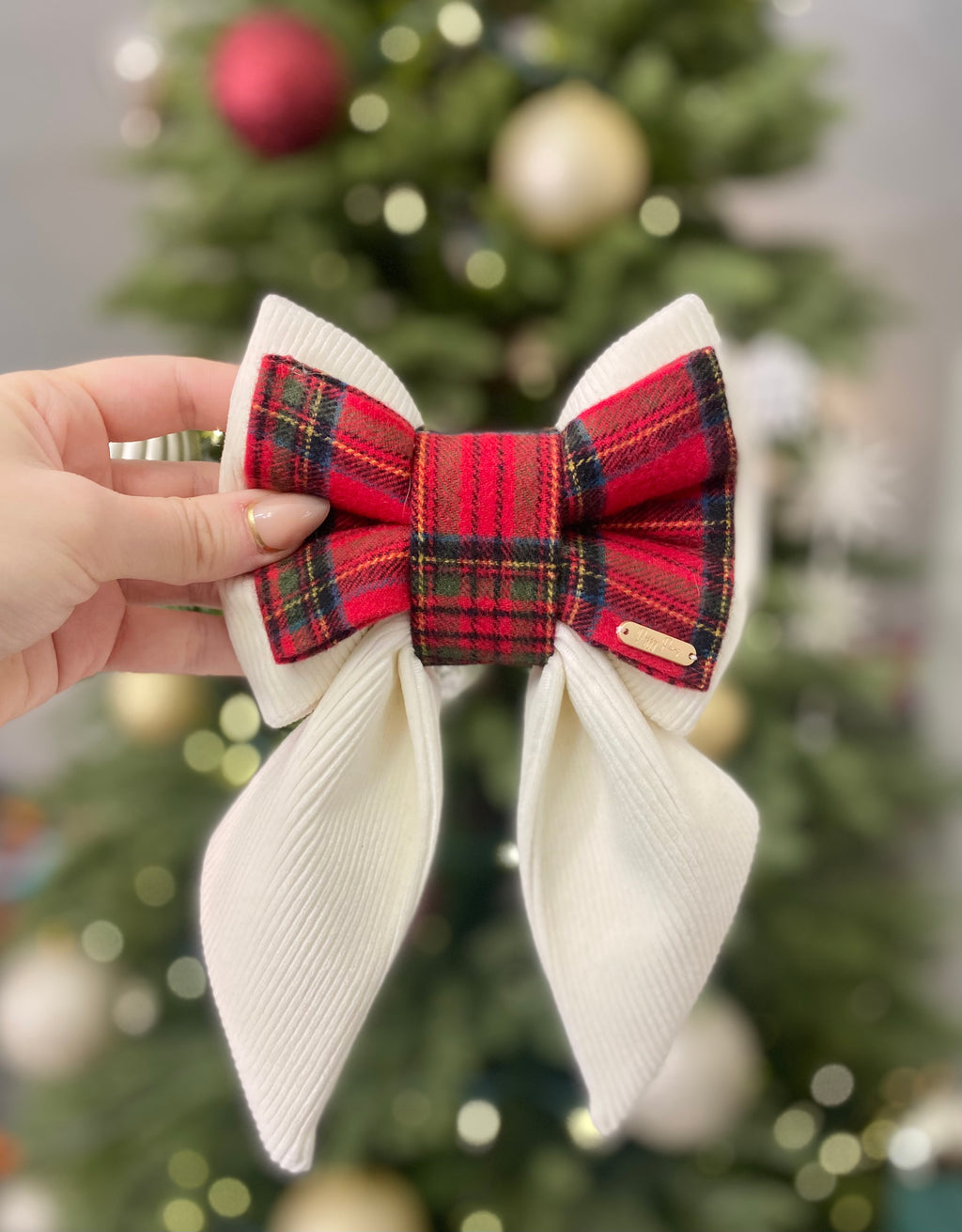 BOW TIE & SAILOR BOW | VELOUR CORDUROY/PLAID