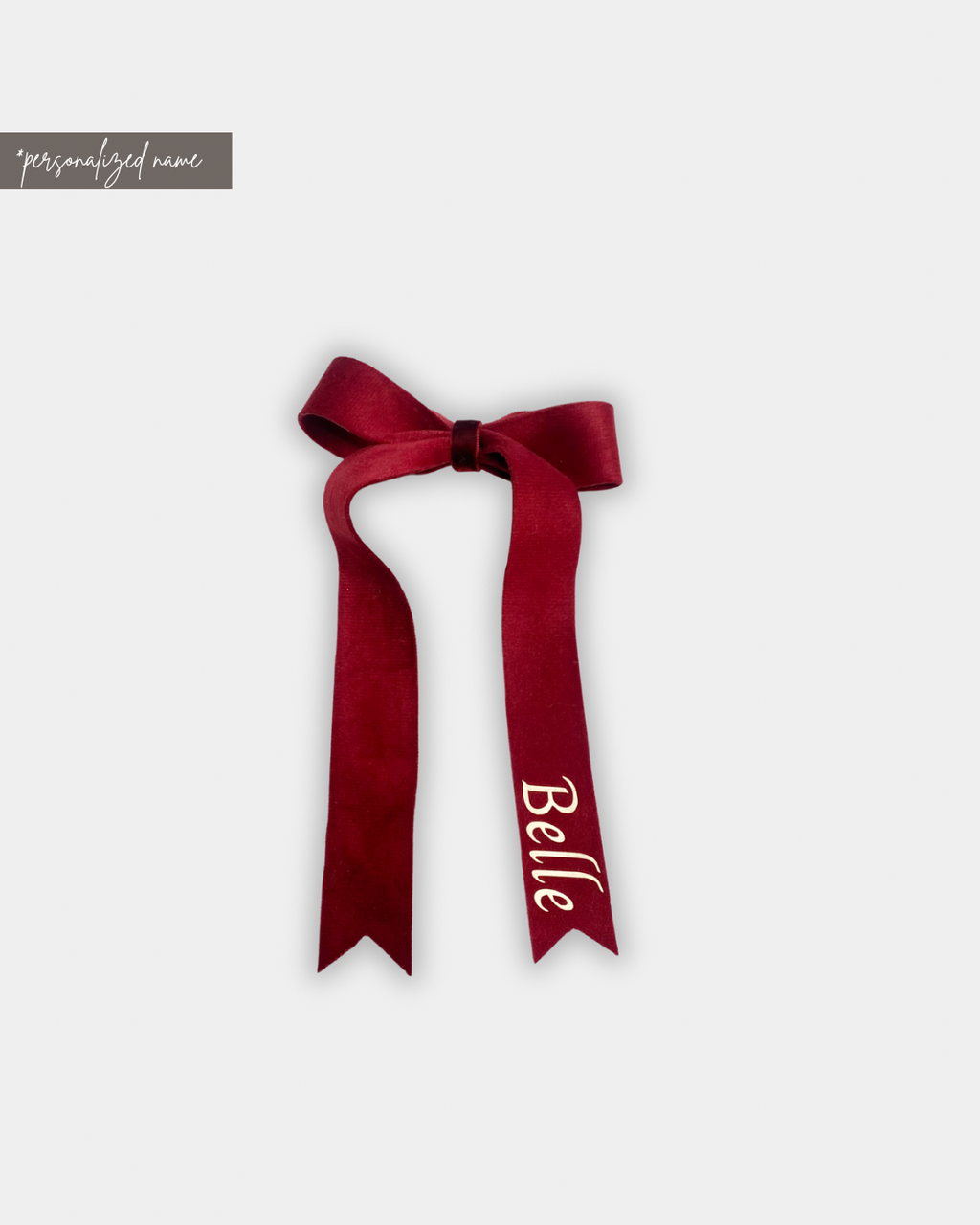 HAIR BOW | VELVET RIBBON