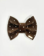 BOW TIE & SAILOR BOW | CHOCOLATE POLKA DOT