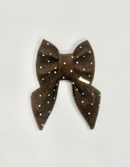 BOW TIE & SAILOR BOW | CHOCOLATE POLKA DOT
