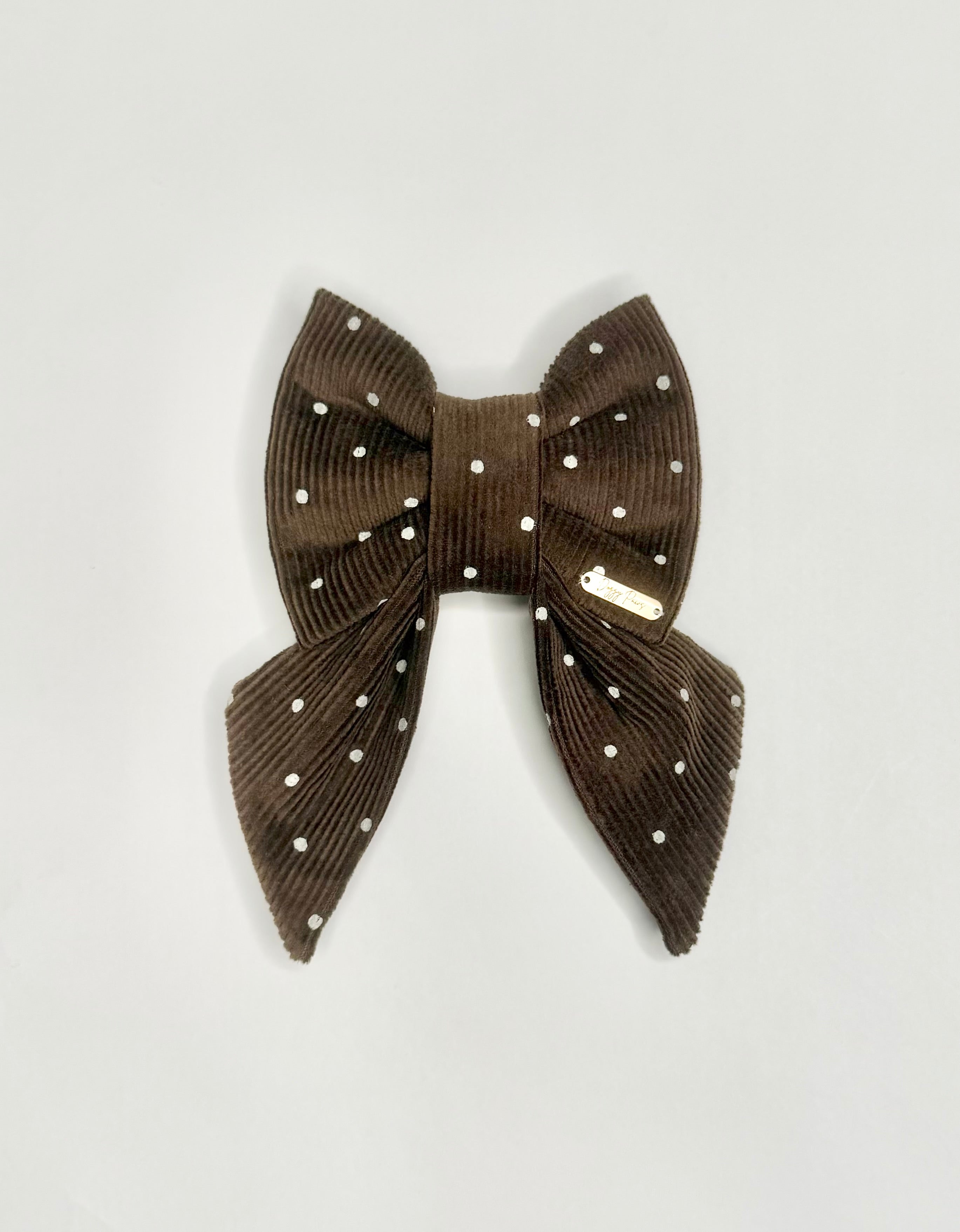 BOW TIE & SAILOR BOW | CHOCOLATE POLKA DOT