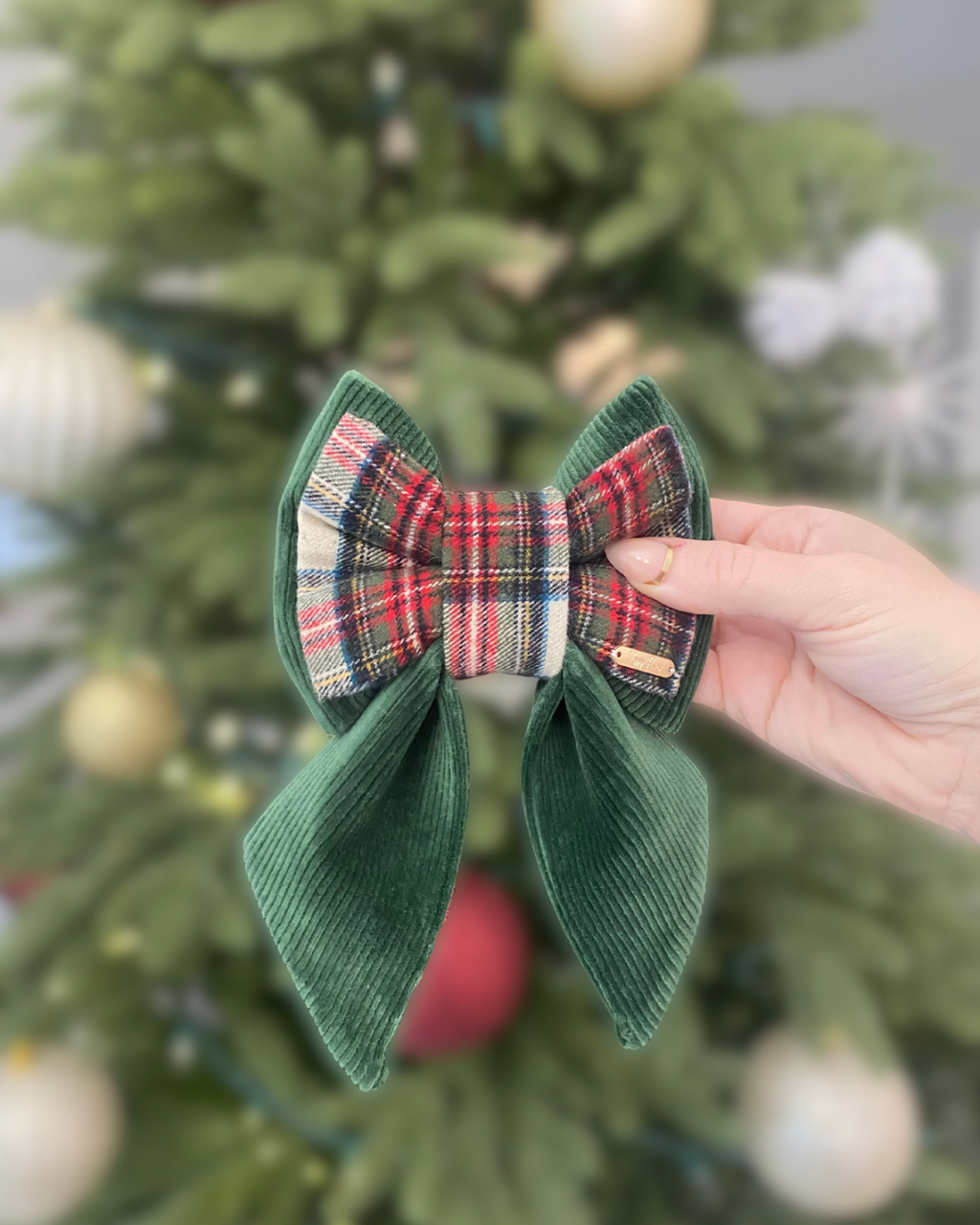 BOW TIE & SAILOR BOW | VELOUR CORDUROY/PLAID