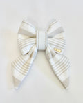 BOW TIE & SAILOR BOW | NEUTRAL STRIPE
