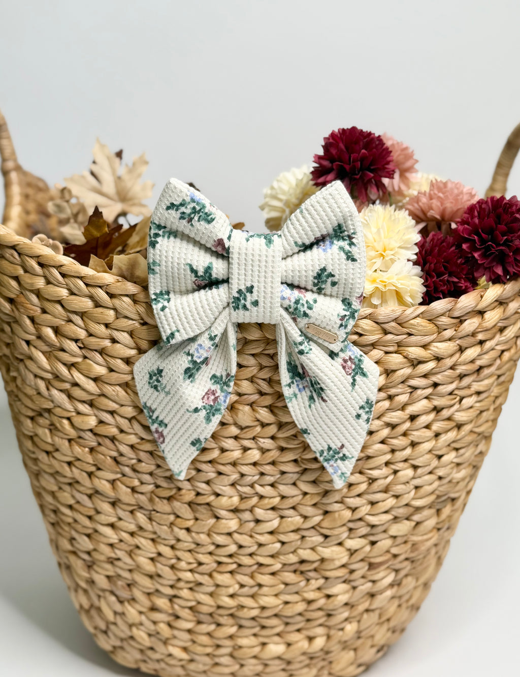 BOW TIE & SAILOR BOW | CREAM FLORAL