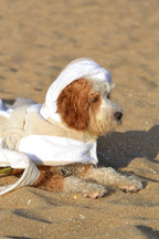 DRYING ROBE | NEUTRAL/WHITE STRIPE