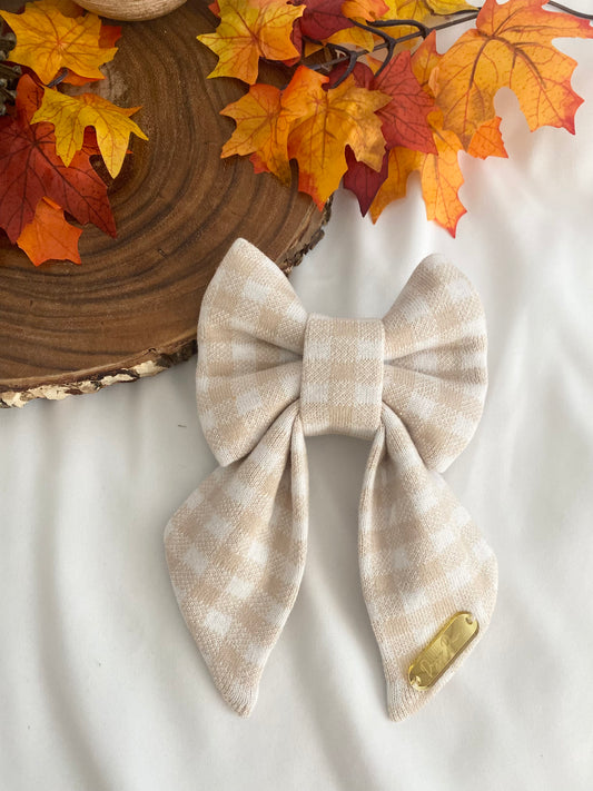 Vanilla Spice Sailor Bow/Bow Tie