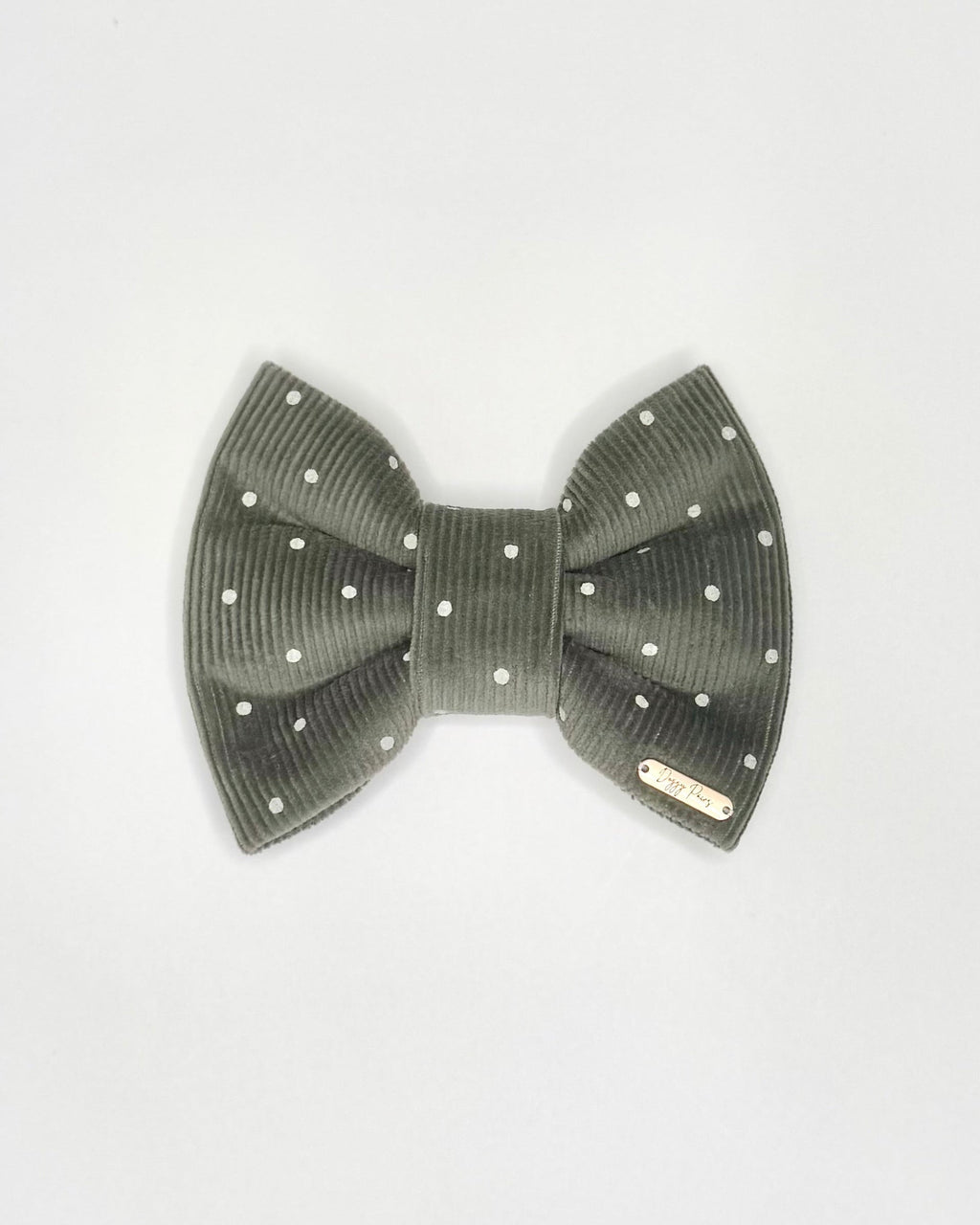 BOW TIE & SAILOR BOW | OLIVE POLKA DOT