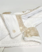DRYING ROBE | NEUTRAL/WHITE STRIPE