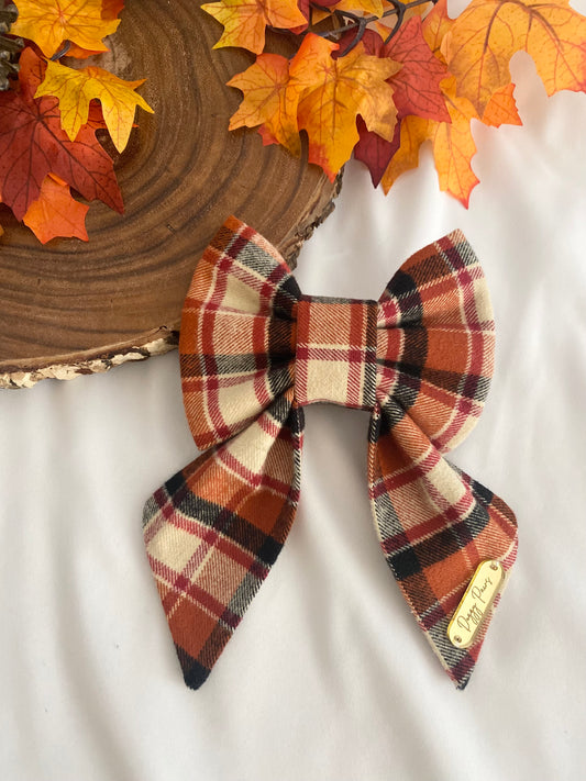 Pumpkin Spice Sailor Bow/ Bow Tie