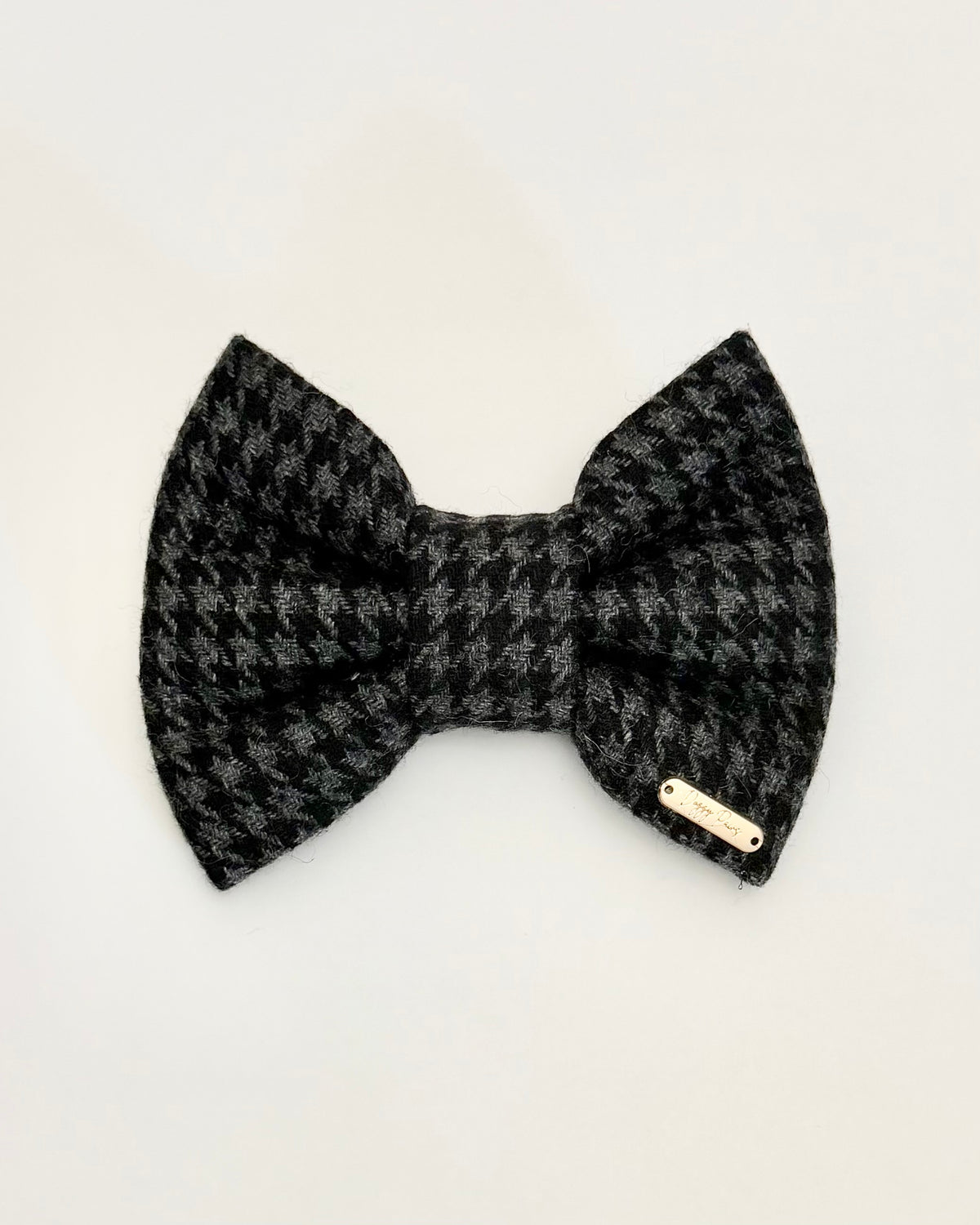 BOW TIE & SAILOR BOW | GRAY HOUNDSTOOTH