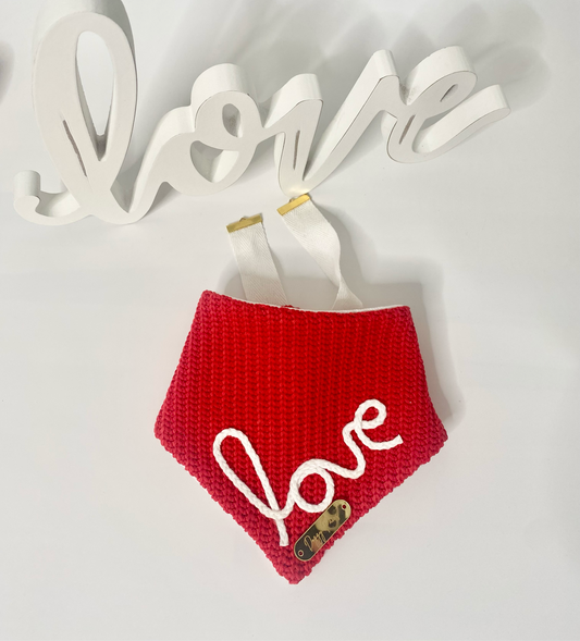 ‘love’ bandana (red)