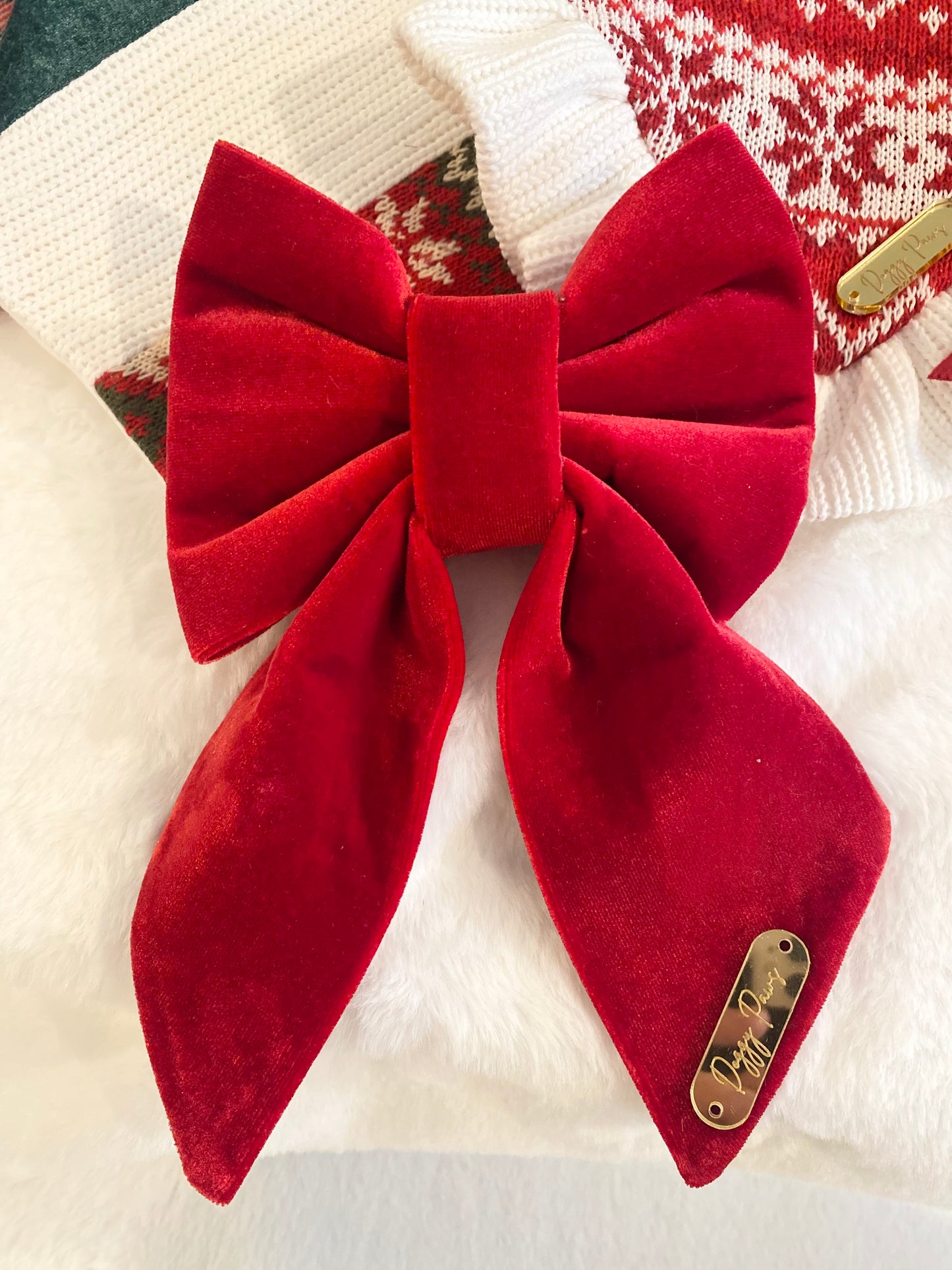 Christmas Eve Sailor Bow/Bow Tie